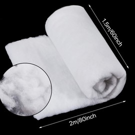 BBTO Large Christmas Fake Snow Blanket White Glitter Artificial Snow Roll Snow Sheet Decorations for Christmas Village Accessories Tree Decor Table Centerpieces(2 Pieces,60 Inch X 6.6 Feet)