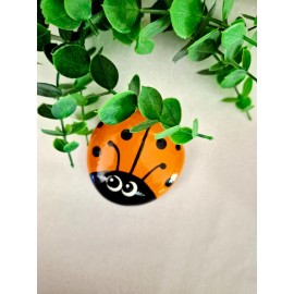 Lady Bug Rock Get Well Gift, Ladybug Rock, Orang Painted Rock, Friendship Gift F