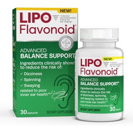 Lipo-Flavonoid Balance Support, Helps Reduce The Risk of Vertigo Like Symptoms, Dizziness, Spinning and Swaying Related to Poor Inner Ear Health (30ct)