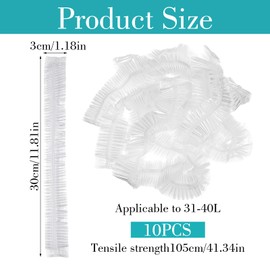 MBAIYO 10 Pack Backpack Rain Cover, Disposable Waterproof Lightweight Backpack Cover Elastic Protector for Backpacks Outdoor Hiking Cycling Camping Travel Emergency 15-40L