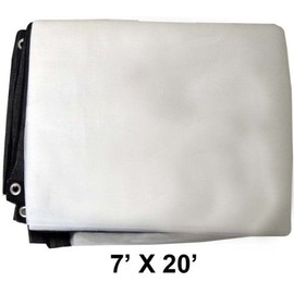 SUN GUARD 7 x 20 Foot White Sunshade Net - TSW-0720