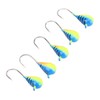 5 Pcs Ice Fishing Jigs Kit High Carbon Steel Ice
