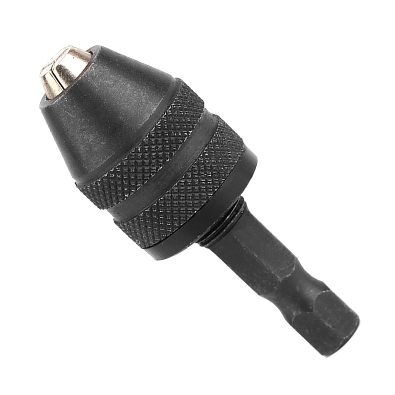 Domary Keyless Drill Bit Chuck Converter 0.3-3mm Hex Shank Adapter
