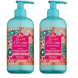Tesori d'Oriente Fl√ºssigseife Ayurveda 300ml, aromatische Handseife mit Amla-Fruchtextrakt, Sesam-√ñl, Aloe vera und Calendula, zur sanften Reinigung, Wellness-Ritual f√ºr K√∂rper & Sinne (Packung mit 2)