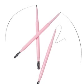 Dual-Sided Waterproof Eyebrow Pencil black colour,Fine Tip, Defines, Shape, and Perfect Your Brows All Day,Fill brows,Contours, Combs, Tames, 0.006 Oz