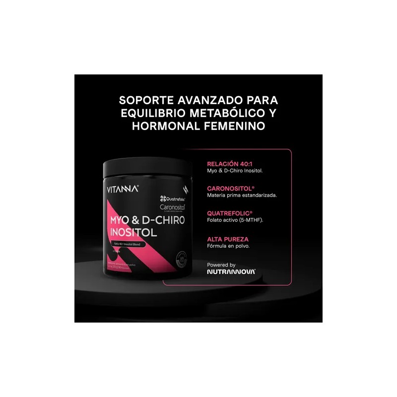 Myo-inositol D-chiro 40:1 Ácido Fólico 2400mg 120 Caps