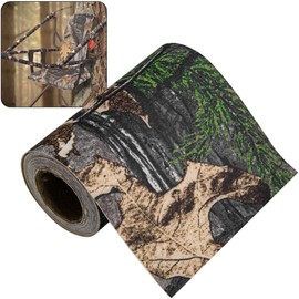 Adnee 2.5 Yard x 4 Inch Camo Silencing Tape - Self-Adhesive Camouflage Tapes - Protective Fabric Camo Tape Wrap for Your Metal Hunting Gear and Accessories