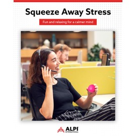 Alpi Squeezies - Soft Squeeze Ball - Adult Stress Balls to Improve Focus - Durable Squeeze Toy for Kids & Adults - Pack of 10, Pink