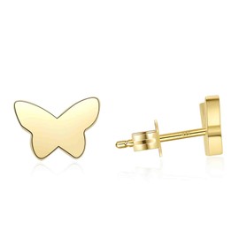 ToHeart Butterfly Earrings for Womens Lightweight 14K Gold Butterfly Earrings Gifts Bff Birthday