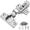 KIMDOT Snap Closing Inset Hinges Frameless Soft Close Cabinet Hardware