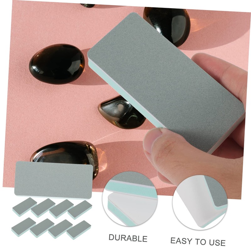 KONTONTY 10Pcs Craft Buffing Sanding Blocks Dual Sided Polishing Pads