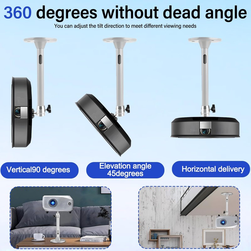 dcas Universal Mini Ceiling Mount for Projector, 1/4 Imperial Ceiling