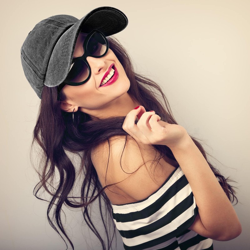 2 Pack Unisex Baseball Caps for Men Women, Adjustable Washed