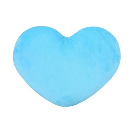 Fadcaer Pink Heart Decorative Pillow, Soft Heart Plush Cushion, Cute Heart Shaped Cushion for Sofa Bed Dining Gifts for Girls Valentine's Day Gift (Blue)