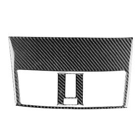 NVCNX Real Premium Carbon Fiber Compatible with Mazda 3 2010 2011 / Mazdaspeed 3 2010 Sedan Hatchback Accessories Car Dash Center Air Vent Panel Cover Interior Trim 2PCs Black