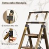 XinSunho 4 Step Ladder, Aluminum 4 Step Stool with Retractable