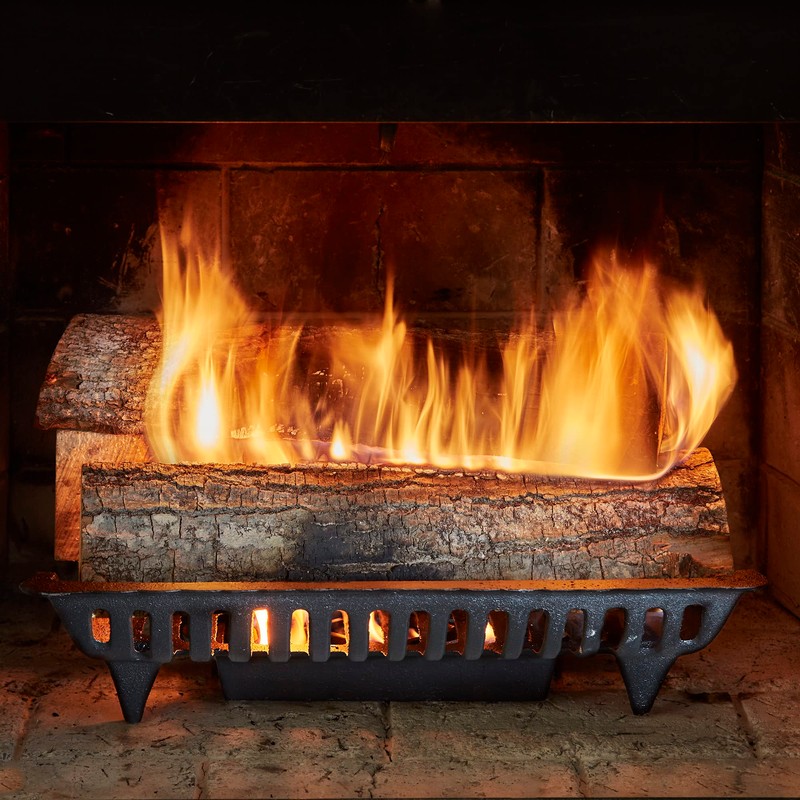 UniFlame 18 Inch Zero Clearance Cast Iron Fireplace Grate