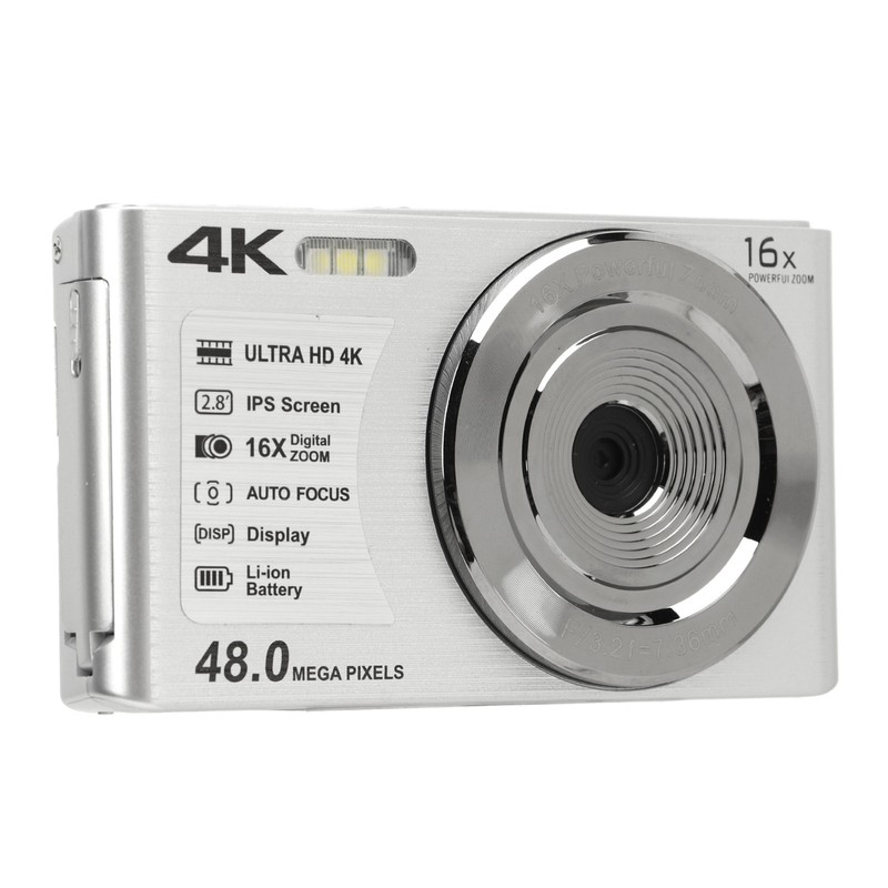 4K Digital Camera 48MP 2.8 Inch 16X Digital Zoom Portable