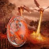 Lava Dinosaur Egg Crystal Lava Dragon Egg Resin Sculpture Souvenir