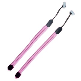 Improved Replacement Wrist Wraps for Oculus Quest 2 Gen Controller, Professional Wrist Lanyards with Resin White Stopper, Replacement Adjustable Hand Straps for Oculus Controller（Pink）