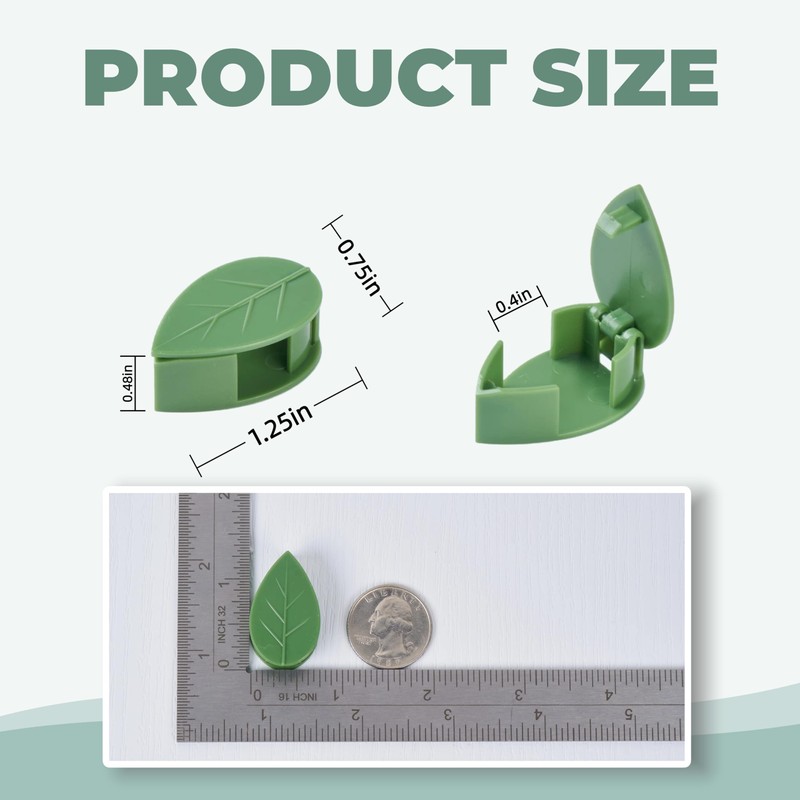 CIQIYO 30/60/100PCS Plant Climbing Wall Fixture Clips,Invisible Wall Plant Vines