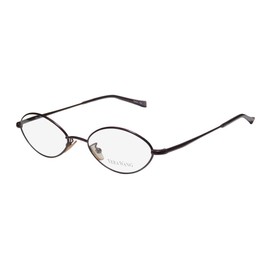 Vera Wang V15 For Ladies/Young Women/Girls Flexible Hinges Ultimate Comfort & Lightweight Eyeglasses/Spectacles (48-19-135, Blackberry)