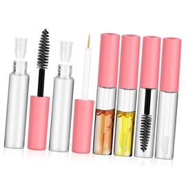 BIUDECO 6pcs Refillable Mascara Tubes with Wands Lightweight Eyeliner and Lip Gloss Containers for Travel and Diy Cosmetic Supplies