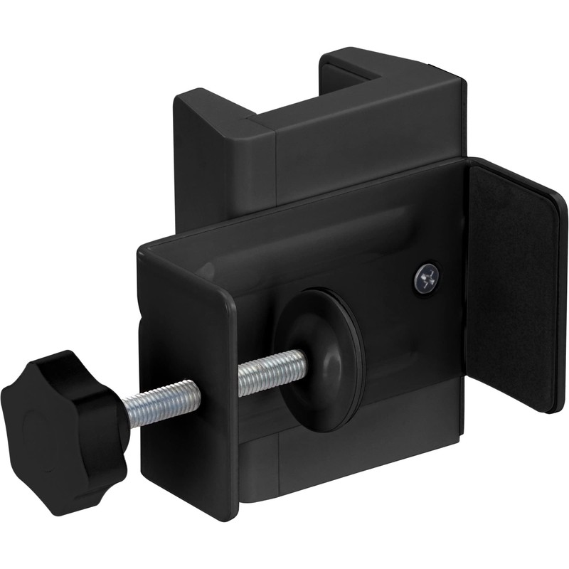 InLine® Table Leg Clamp for Power Strip Screw Clamp Black