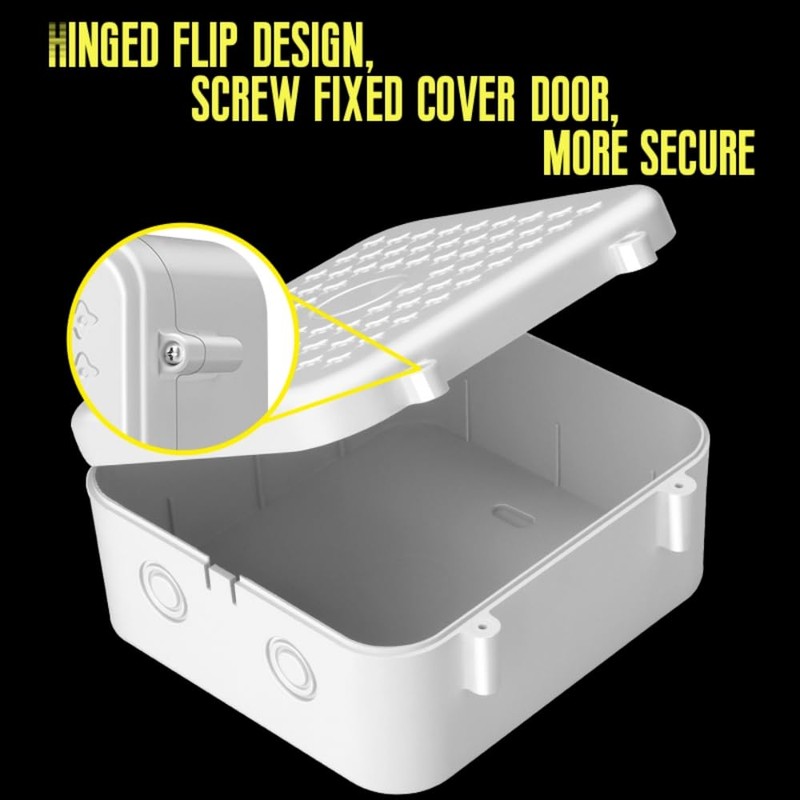 CTXSumTec 2-Pack 4.5" Square Security Camera Junction Box Mouting Bracket,