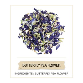 BREWIX, Butterfly Pea Flower Herbal Tea Loose Leaf (40+ Cups,1.41oz/40g) | Caffeine Free | Premium Dried Butterfly Pea Flowers For Blue & Purple Drinks, Food Coloring