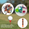 Professional Plastic Golf Tees, 50 Pack, 2 Sizes (3-1/4Inch ，2-3/4Inch),
