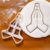 Set of 2 Yoga Themed Cookie Cutters (Designs: Namaste Hands