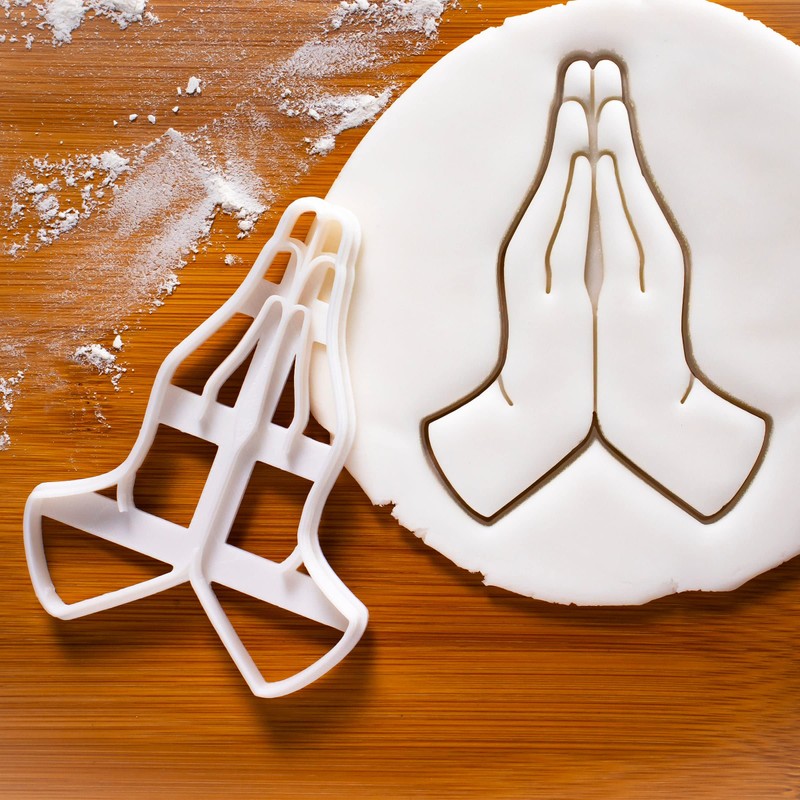 Set of 2 Yoga Themed Cookie Cutters (Designs: Namaste Hands