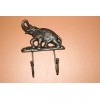 Gift For Her Rustic Elephant Decor Cast Iron Wall Hooks,