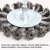 FPPO 3PCS 3 Inch Knotted Wire Wheel Cup Brush and
