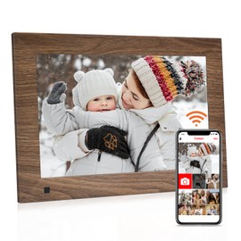 FRAMEO 10.1 Inch Smart WiFi Digital Photo Frame 1280x800 IPS LCD Touch Screen, Auto-Rotate Portrait and Landscape, Built in 32GB Memory, Share Moments Instantly via Frameo App from Anywhere