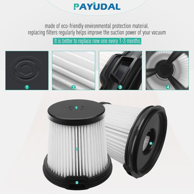 4 Pack IW3511 BU3521 HEPA Filter Replacement Part For Shark
