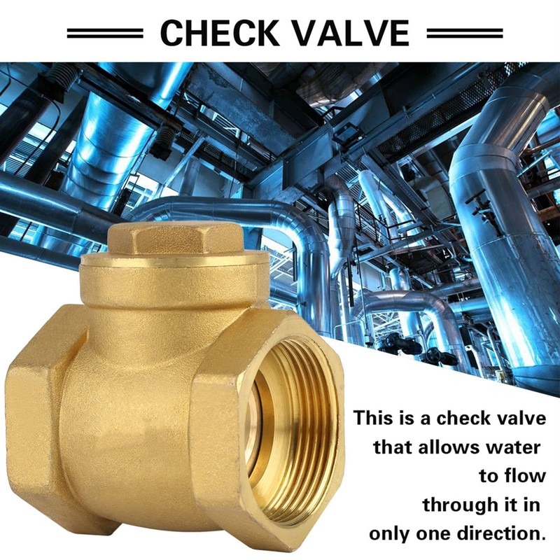 DN32 1-1/4 Inch Female Thread Brass Check Valve, 232PSI Disposable