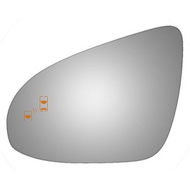Burco 4472B Driver Side Power Replacement Mirror Glass with Lasered Holes to use with Factory Blind Spot Detector for 2012-2016 TOYOTA AVALON, 2012-2014 TOYOTA CAMRY