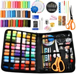 OctBird 205-piece Needlework Kit,House Beauty Sewing Tools,Sewing Supplies Kit,Mending Needles Set,Needle and Thread Kit Travel,Sewing Needle Thread Kit,Sewing Threads Kit, A Sewing Package