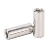 20 Pcs Round Connector Nut M6x1.0 10 L25mm Rod Coupling