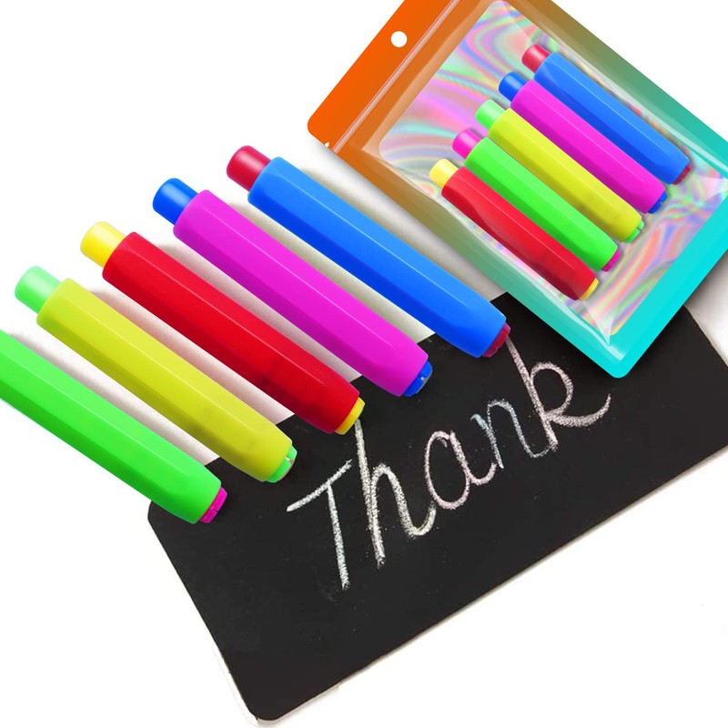 Paichley 5 Pieces Colorful Plastic Chalk Holders，Blackboard Adjustable Set for