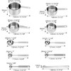 QWORK® 10-Piece Stainless Steel Measuring Cup and Spoon, Kitchen Measuring