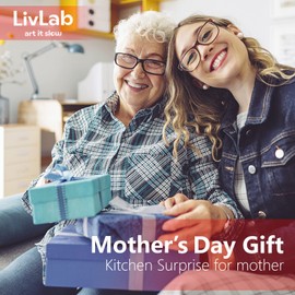 LivLab Rice Container 25 lbs,10.5 Qt/10 L/25 lbs Rice Dispenser Food Storage Bin with Measuring Cup & Brush Food Cereal Container Bins Household for Kitchen Pantry Organization(LG-10KG)