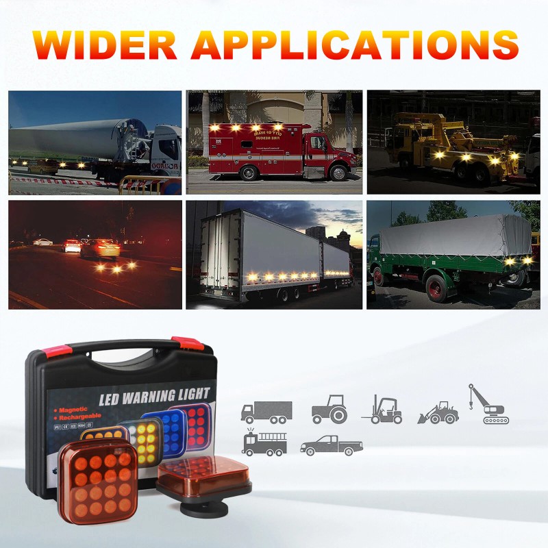 Aaiwa Wireless LED Rear Tail Lights Battery Operated USB Magnetic