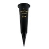 Black In Loving Memory Son Spiked Memorial Grave Flower Vase