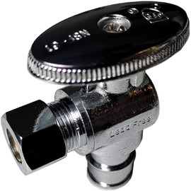 10 Pieces XFITTING 1/2'' Pex A x 3/8'' OD Compression Angle Valve, F1960 Pex Angle Valve