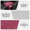 SINGARO Car Leather Center Console Cover with 2 Storage Bags,