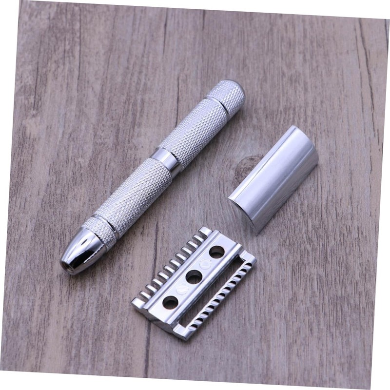 FOMIYES Men's Double Edge Safety Razor Stainless Steel Shaver for