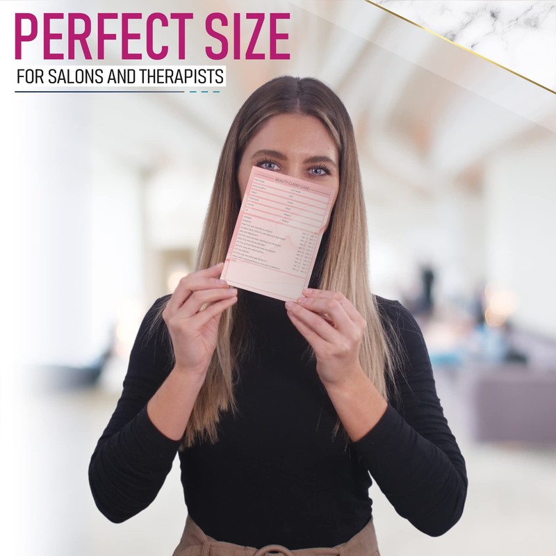 Beauty Client Cards A6 Size - Salon and Therapist Customer